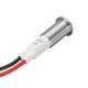 Universal Pre-wired 12V 24V 36V 10mm Waterproof LED Dash Panel Warning Light Metal Indicator Lamp