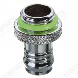 Useful Barb Fitting Water Cooling Radiator For 3/8'' ID Turbing G1/4 Chromed