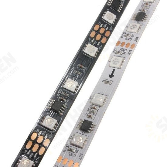 1M 9.6W DC 12V WS2811 48 SMD 5050 LED RGB Changeable Flexible Strip Light Individually addressable