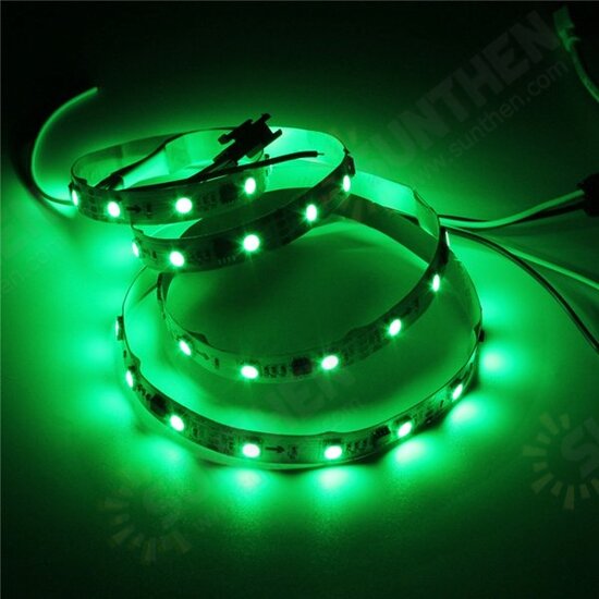 1M 9.6W DC 12V WS2811 48 SMD 5050 LED RGB Changeable Flexible Strip Light Individually addressable