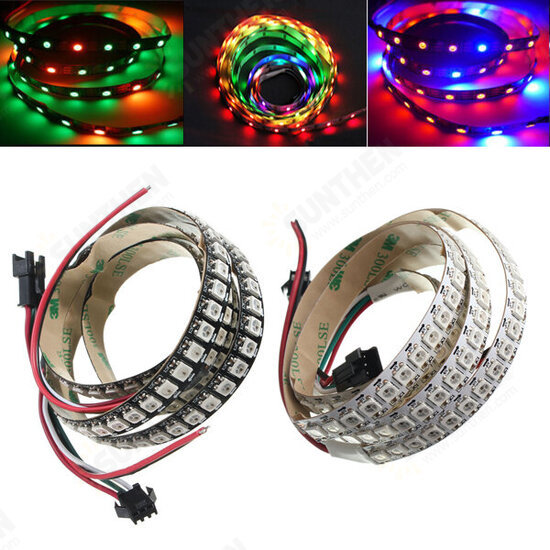 1M WS2812B 5050 RGB Changeable LED Strip Light 144 Leds Non-waterproof Individual Addressable 5V