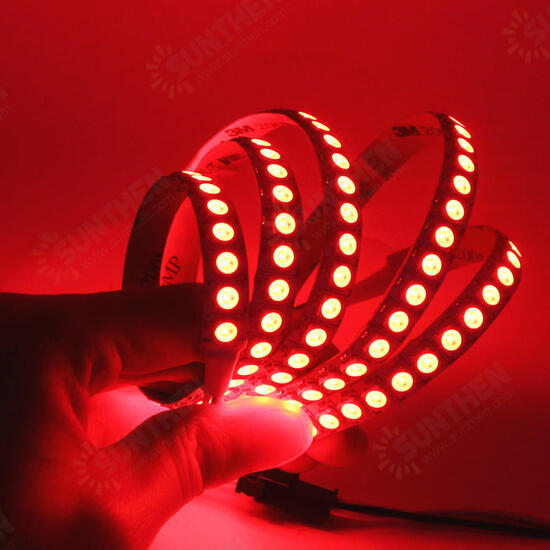 1M WS2812B Full Color Non-waterproof 144LEDs RGB Strip Light with 17 Keys Remote Control DC5V