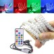 1M WS2812B Full Color Non-waterproof 144LEDs RGB Strip Light with 17 Keys Remote Control DC5V