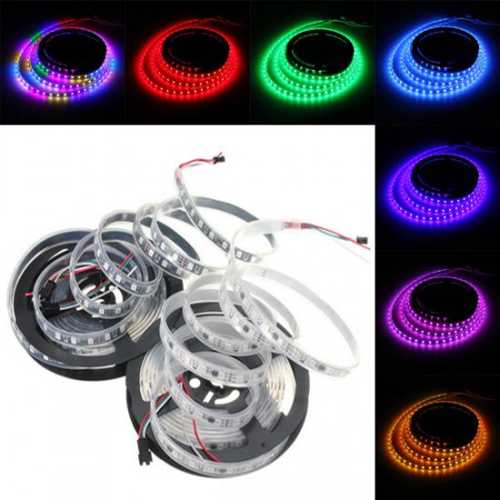 5M 57.5W DC 12V Waterproof IP67 WS2811 300 SMD 5050 LED RGB Changeable Flexible Strip Light