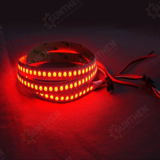 WS2812B 3.2ft 1m 144 leds 5050 RGB LED Strip Addressable Light Strip Non-Waterproof IP20