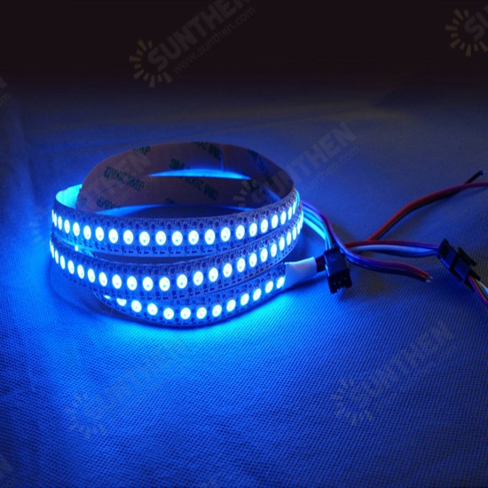 WS2812B 3.2ft 1m 144 leds 5050 RGB LED Strip Addressable Light Strip Non-Waterproof IP20