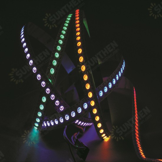 WS2812B 3.2ft 1m 144 leds 5050 RGB LED Strip Addressable Light Strip Non-Waterproof IP20