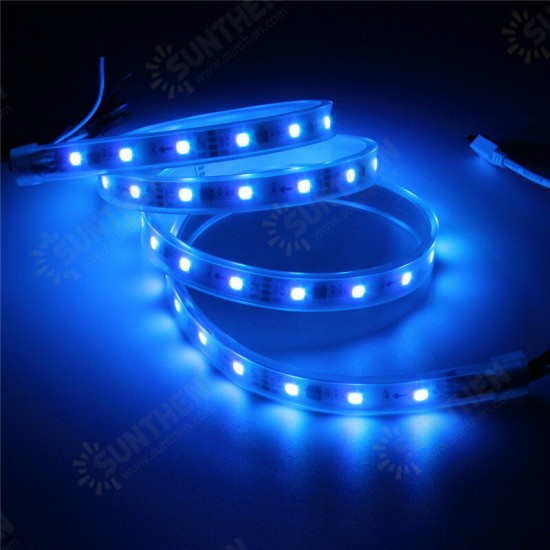 WS2811 1M LED Strip 48 SMD 5050 RGB Dream Color waterproof IP65 DC 12V