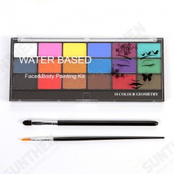 18 Colors Face Paint Kit Face Body Tattoo Paint for Music Festivals Parties Halloween 18 Colors Face Paint Kit Face Body Tattoo Paint for Music Festivals Parties Halloween