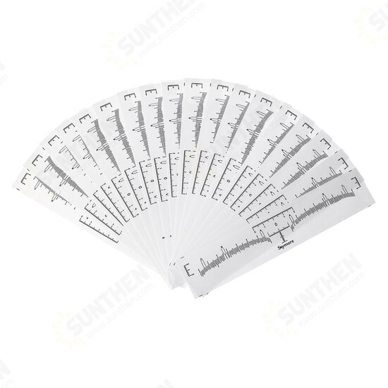 100PCS Eyebrow Stencil One-time Eyebrow Grooming Stencil Measure Ruler Brow Shaper Makeup Shaping Tool