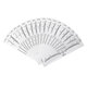 100PCS Eyebrow Stencil One-time Eyebrow Grooming Stencil Measure Ruler Brow Shaper Makeup Shaping Tool