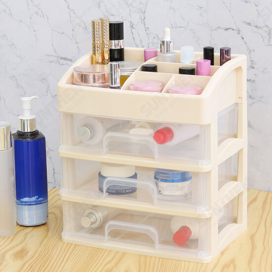 1/2/3 Layer Cosmetic Makeup Organiser Holder Tidy Storage Jewelry Box Shelf Cabinet Drawer