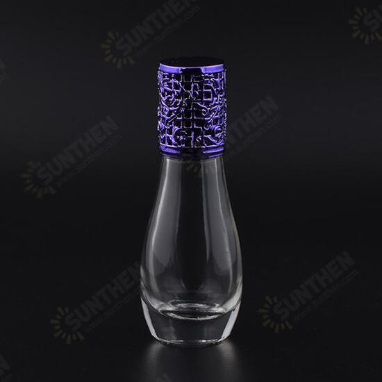 12ml Empty Perfume Bottle Metal Roller Ball Glass Bowling Shape Bottles Refillable Container
