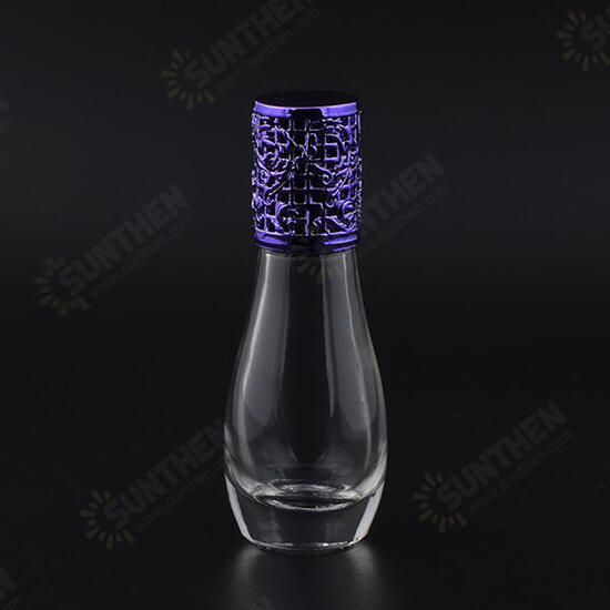 12ml Empty Perfume Bottle Metal Roller Ball Glass Bowling Shape Bottles Refillable Container