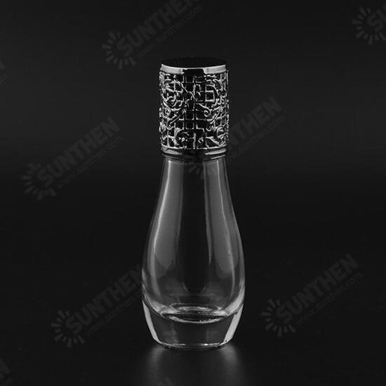 12ml Empty Perfume Bottle Metal Roller Ball Glass Bowling Shape Bottles Refillable Container