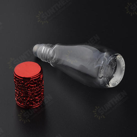 12ml Empty Perfume Bottle Metal Roller Ball Glass Bowling Shape Bottles Refillable Container