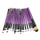 20pcs Powder Foundation Eyeshadow Eyeliner Lip Brush Makeup Brushes Kit