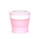 280ML Large-capacity Folding Water Cup Silicone Material with Makeup Mirrors