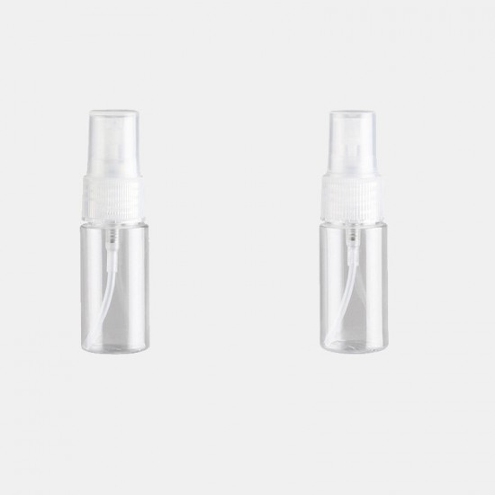 2Pcs 20ml Transparent Plastic Spray Bottle Set Squeeze Hose Bottle Lotion Moisturizing Cream Sub-bottle