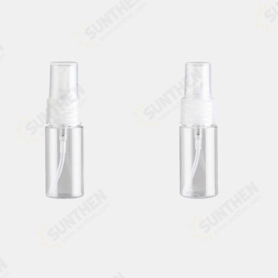 2Pcs 20ml Transparent Plastic Spray Bottle Set Squeeze Hose Bottle Lotion Moisturizing Cream Sub-bottle