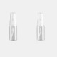 2Pcs 20ml Transparent Plastic Spray Bottle Set Squeeze Hose Bottle Lotion Moisturizing Cream Sub-bottle