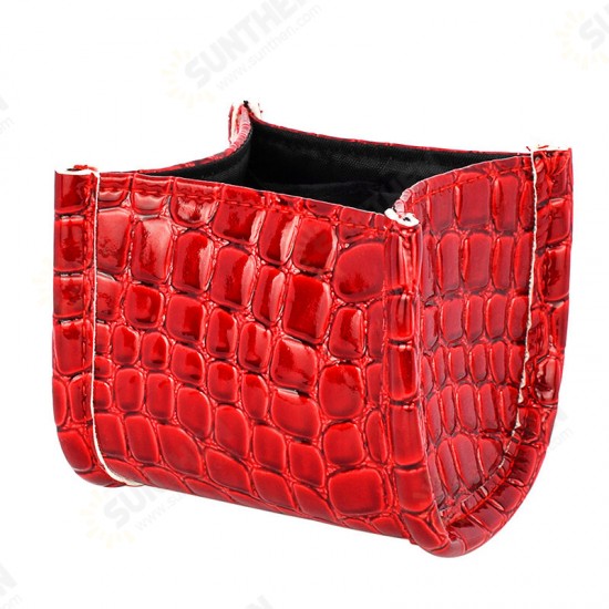 3 Colors Crocodile Skin Brush Storage Cosmetic Bag Case Pen Holder Solid Organizer