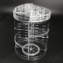 3 Tier Acrylic Cosmetic Makeup Jewelry 360° Rotating Storage Organizer Case 3 Tier Acrylic Cosmetic Makeup Jewelry 360° Rotating Storage Organizer Case
