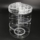 3 Tier Acrylic Cosmetic Makeup Jewelry 360° Rotating Storage Organizer Case