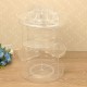 3 Tier Acrylic Cosmetic Makeup Jewelry 360° Rotating Storage Organizer Case