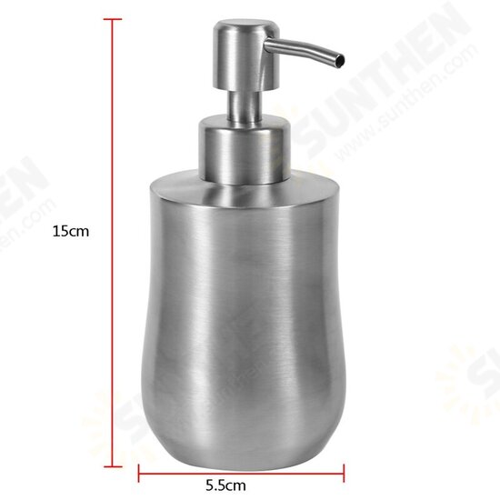 350Ml Cucurbit Shaped Liquid Soap Dispenser For Liquid Soap 304 Stainless Steel Bathroom Shower Lotion Dispenser Liquid Bottles