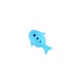 4 Colors Cute Malfunctional Whale Shaped Silicone Makeup Brushes Cleaning Washing Holder Tools