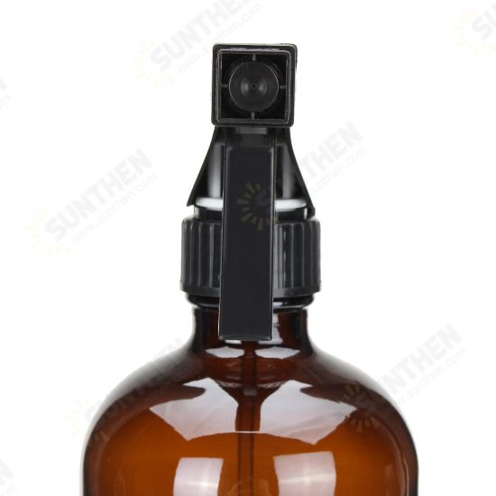 500ml Amber Glass Spray Refillable Bottles Water Sprayer