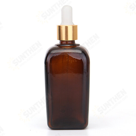 5Pcs Amber Glass Liquid Pipette Perfume Bottles Essential Oil Toner Bottle Reusable Bottle