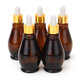 5Pcs Amber Glass Pipette Eye Dropper Bottles for Aromatherapy Essential Oil Perfume Toner 5Pcs Amber Glass Pipette Eye Dropper Bottles for Aromatherapy Essential Oil Perfume Toner