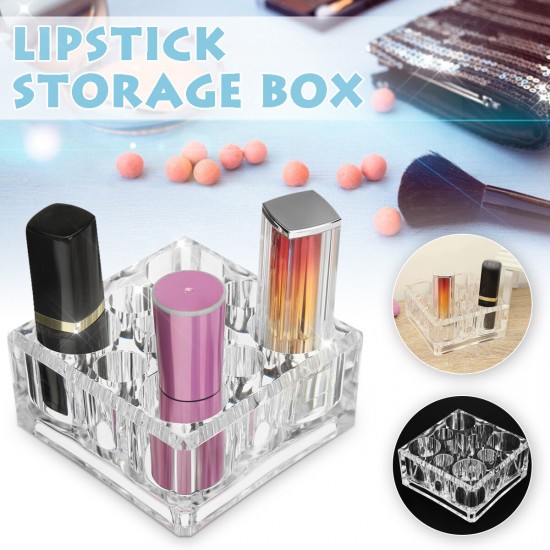 7 Pcs Lipstick Acrylic Storage Box Desktop Jewelry Box Makeup Storage Box Cosmetics Bag