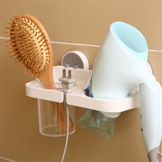 Bathroom Punch Multifunctional Hair Dryer Rack