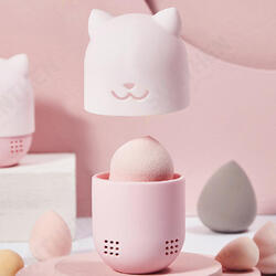 Beauty Powder Puff Blender Holder Cleaning Sponge Makeup Egg Drying Case Silicone Cosmetic Blender Sponge Storage Box Holder Beauty Powder Puff Blender Holder Cleaning Sponge Makeup Egg Drying Case Silicone Cosmetic Blender Sponge Storage Box Holder