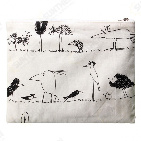 Cartoon Pattern Makeup Cosmetic Brush Case Purse Organizer Zipper Pouch Bag Cartoon Pattern Makeup Cosmetic Brush Case Purse Organizer Zipper Pouch Bag