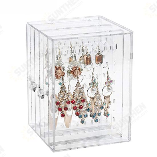 Dustproof Acrylic Earrings Jewelry Display Stand Shelf Jewelry Bag Storage Box Drawers Rack Holder Storage Case