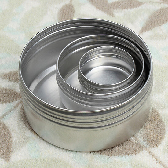 Empty Refillable Bottles Cosmetic Pot Jar Tin Container 15ml/50ml/100ml/150ml