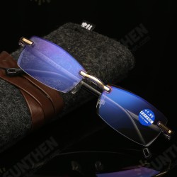 Frameless Diamond Trimming Reading Glasses Anti-blue Light Neutral Reading Glasses With Glasses Box Frameless Diamond Trimming Reading Glasses Anti-blue Light Neutral Reading Glasses With Glasses Box