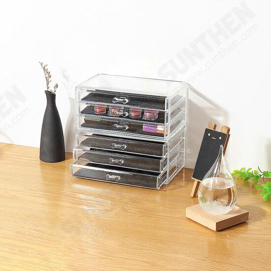 Gel Painted Plastic Phototherapy Glue Transparent Drawer Storage Box Acrylic Cosmetic Organizer