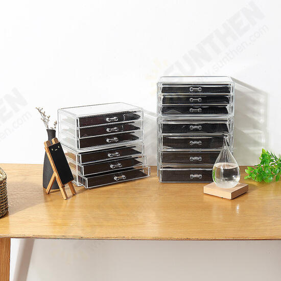 Gel Painted Plastic Phototherapy Glue Transparent Drawer Storage Box Acrylic Cosmetic Organizer