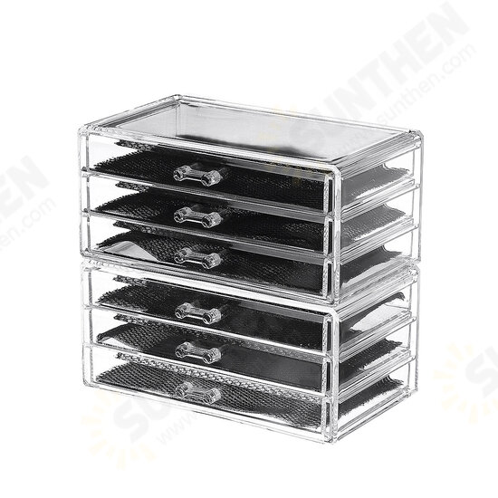 Gel Painted Plastic Phototherapy Glue Transparent Drawer Storage Box Acrylic Cosmetic Organizer