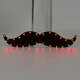 LED Fake Beard Glow Carnival Toys Halloween Christmas Gifts Cosplay Mustache