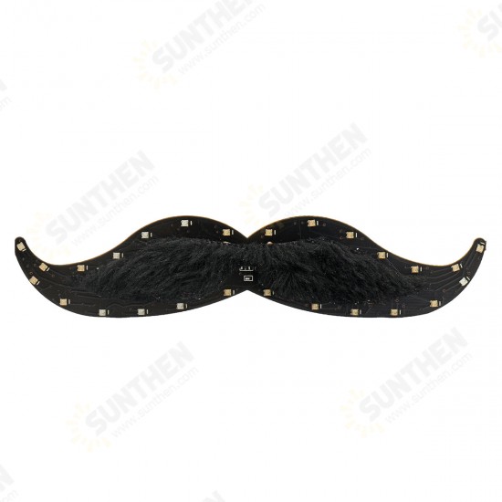 LED Fake Beard Glow Carnival Toys Halloween Christmas Gifts Cosplay Mustache