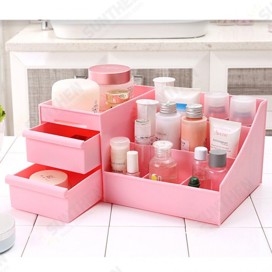 Large Capacity Cosmetic Organizer Storage Box Drawer Dressing Table Skin Care Rack House Container Sundries Makeup Organizer