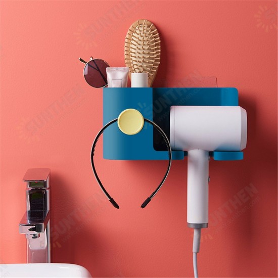 Multi-purpose Hair DryerRack Without Punching Bathroom Hair Dryer Rack Fan Holder