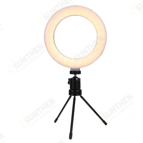 Photography LED Mirrors Selfie Ring Light 260MM Dimmable Camera Phone Lamp Fill Light with Table Tripods Phone Holder