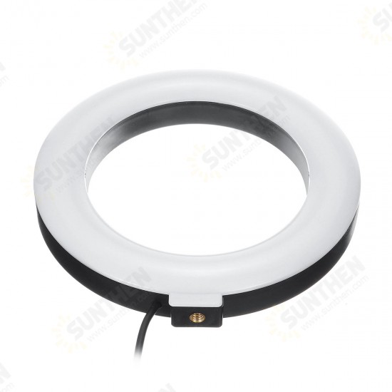 Photography LED Mirrors Selfie Ring Light 260MM Dimmable Camera Phone Lamp Fill Light with Table Tripods Phone Holder